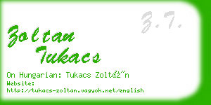 zoltan tukacs business card